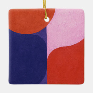 "Kleuronderhandeling" Kleurrijke Abstracte kunst Keramisch Ornament