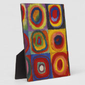 Kleuronderzoek van vierkantscirkels fotoplaat (Zijkant)