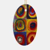 Kleuronderzoek van vierkantscirkels keramisch ornament (Rechts)