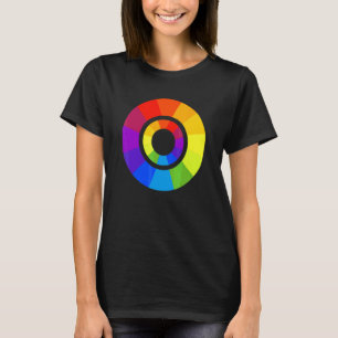 Kleurpalet Cirkel Schilder Schilder Leraar Ontwerp T-shirt