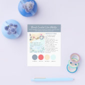 KleurpaletSjabloon voor strand met LeahG Flyer (Enkel)