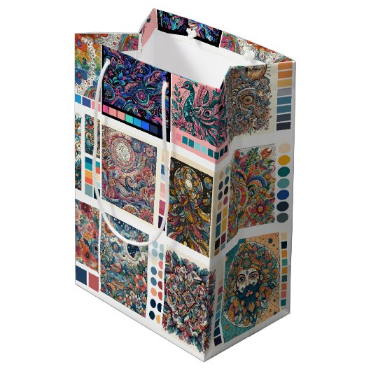 Kleurpaletten Kleurplaten Liefde om te Kleuren Medium Cadeauzakje (Achterkant Gekanteld)