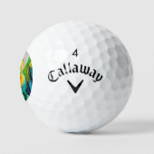 Kleurpapegaaivogel Golfballen (Logo)