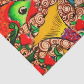 Kleurpapier voor visontwerp tissuepapier (Detail)