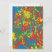 Kleurpartij — Hot Mess Invitation Multicolor Blast (Achterkant)