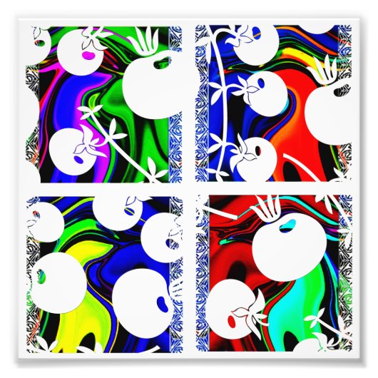 Kleurpatroon Foto Afdruk (Voorkant)