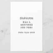 Kleurplaat 7: Feestje met overnachting in de Fun H (Achterkant)