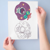 Kleurplaat buitenruimte flyer (Hand)