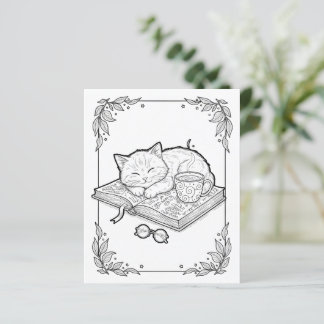Kleurplaat met Slaande Katten