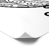 Kleurplaat - Sier ei, Kleur je eigen Poster (Hoek)