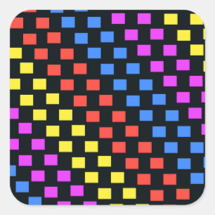 Kleurpleinen Vierkante Sticker