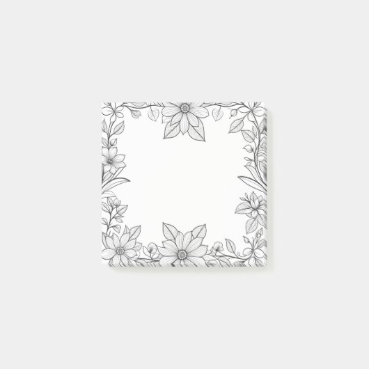 Kleurplezier Bloemenrand Post-it Notities Post-it® Notes (Voorkant)