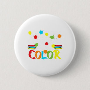 Kleurpotloden Kleuren Nog Steeds Mental Health Awa Ronde Button 5,7 Cm