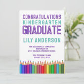 Kleurpotloden Kleuterafsluiting  Aankondiging (Staand voorkant)