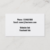 Kleurpotloden op maat visitekaartje (Achterkant)