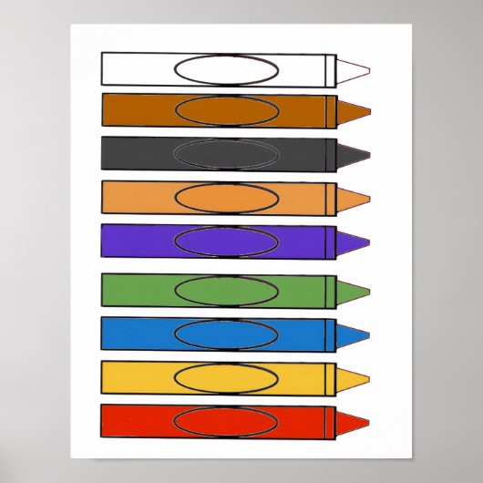 Kleurpotloden Poster (Voorkant)