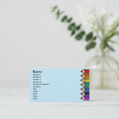 Kleurpotloden Visitekaartje (Staand voorkant)
