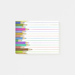 Kleurpotlood Post It Back To School op Maat Post-it® Notes