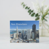 Kleurpotloodschets van het centrum van San Francis Briefkaart (Staand voorkant)