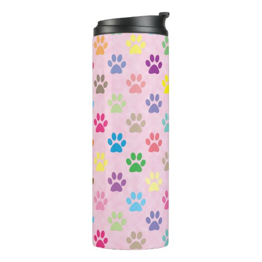 Kleurprintpatroon Thermosbeker (Gedraaid links)