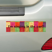 Kleurraster Bumpersticker (Op auto)