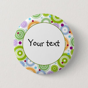 Kleurretro-design Ronde Button 5,7 Cm