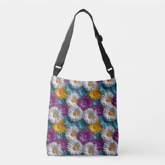 Kleurrijk 3D Daisy Naadloos Patroon Crossbody Tas