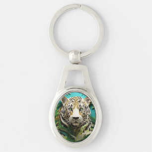 Kleurrijk 3D Leopard Dierenvriend Sleutelhanger