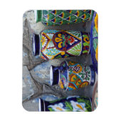 Kleurrijk aardewerk in het centrum van Loreto Magneet (Verticaal)