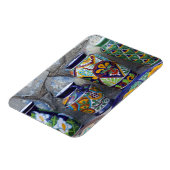 Kleurrijk aardewerk in het centrum van Loreto Magneet (Linkerzijde)