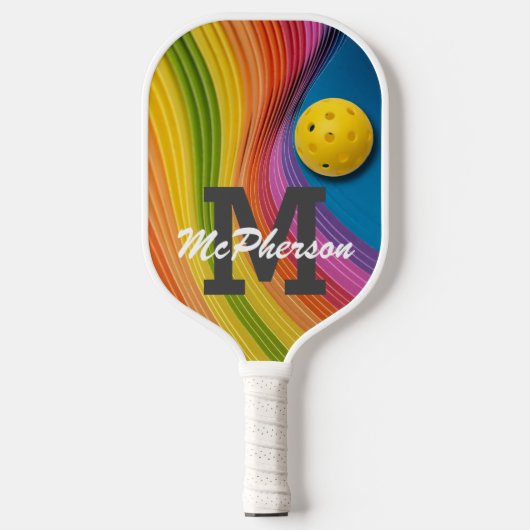 Kleurrijk Abstract afbeelding - Pickleball persona Pickleball Paddle (Voorkant)