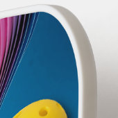 Kleurrijk Abstract afbeelding - Pickleball persona Pickleball Paddle (Links Detail)