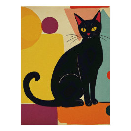 Kleurrijk Abstract Animal Art Poster Perfect Poster