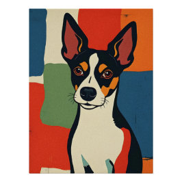 Kleurrijk Abstract Animal Art Poster Perfect Poster