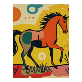 Kleurrijk Abstract Animal Art Poster Perfect Poster