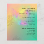 Kleurrijk Abstract Aquarel Haarstylist Script Flyer (Achterkant)