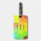Kleurrijk Abstract Bagagelabel (Achterkant verticaal)