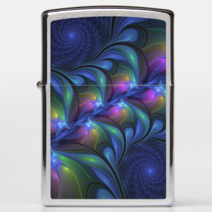 Kleurrijk Abstract blauw roze groen fractal