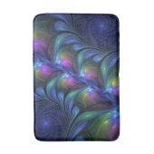 Kleurrijk Abstract blauw roze groen fractal Badmat (Voorkant Verticaal)