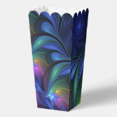 Kleurrijk Abstract blauw roze groen fractal Bedankdoosjes (Voorkant)