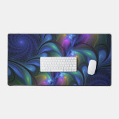 Kleurrijk Abstract blauw roze groen fractal Bureaumat (Keyboard & Muis)