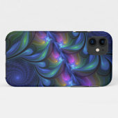 Kleurrijk Abstract blauw roze groen fractal Case-Mate iPhone Case (Achterkant (horizontaal))