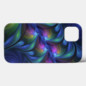 Kleurrijk Abstract blauw roze groen fractal Case-Mate iPhone Case (Achterkant (horizontaal))