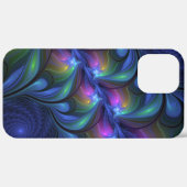 Kleurrijk Abstract blauw roze groen fractal Case-Mate iPhone Case (Achterkant (horizontaal))