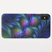 Kleurrijk Abstract blauw roze groen fractal Case-Mate iPhone Case (Achterkant (horizontaal))