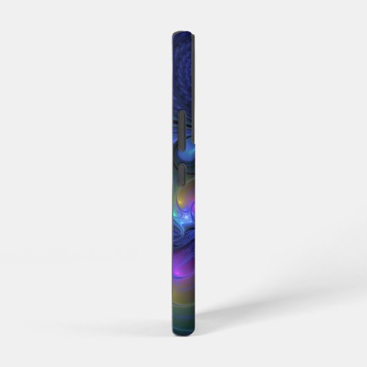 Kleurrijk Abstract blauw roze groen fractal Samsung Galaxy Hoesje (Rechterkant)