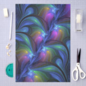 Kleurrijk Abstract blauw roze groen fractal Tissuepapier (Craft)