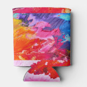 Kleurrijk Abstract Blikjeskoeler (Achterkant)
