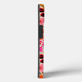 Kleurrijk Abstract Bloemen Roze Geel Vet Patroon Case-Mate iPhone Case (Achterkant / Rechts)