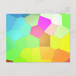 Kleurrijk Abstract Briefkaart